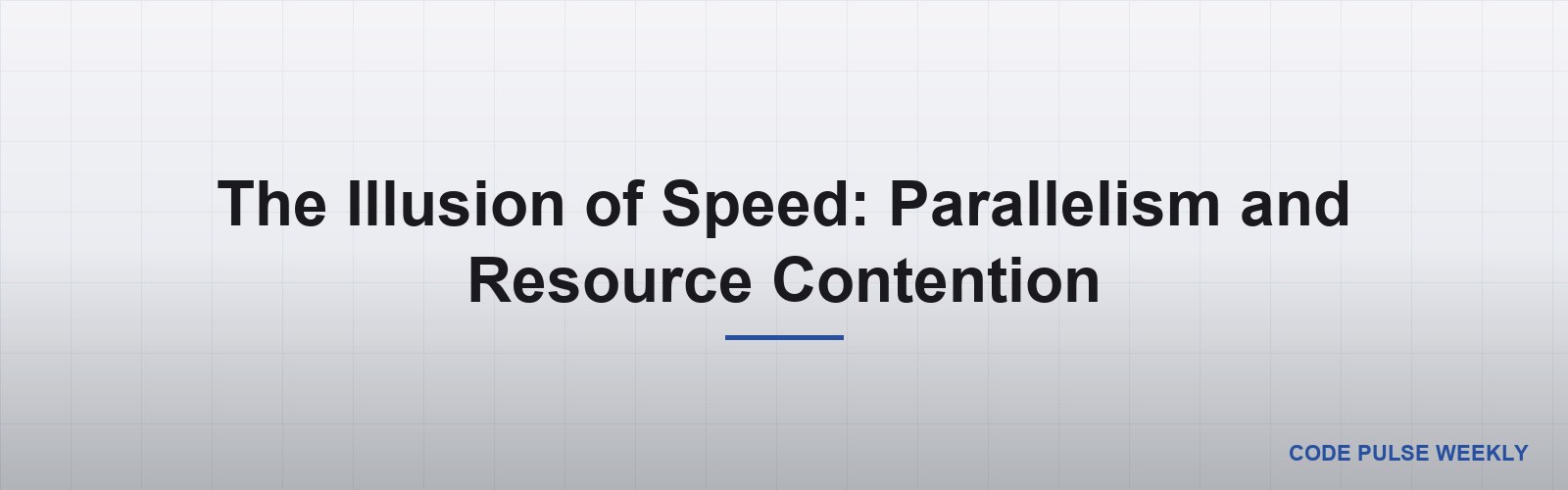 The Illusion of Speed: Parallelism and Resource Contention