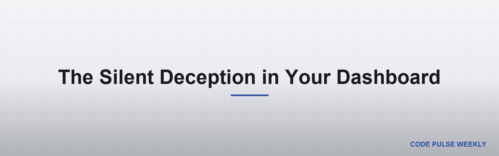The Silent Deception in Your Dashboard