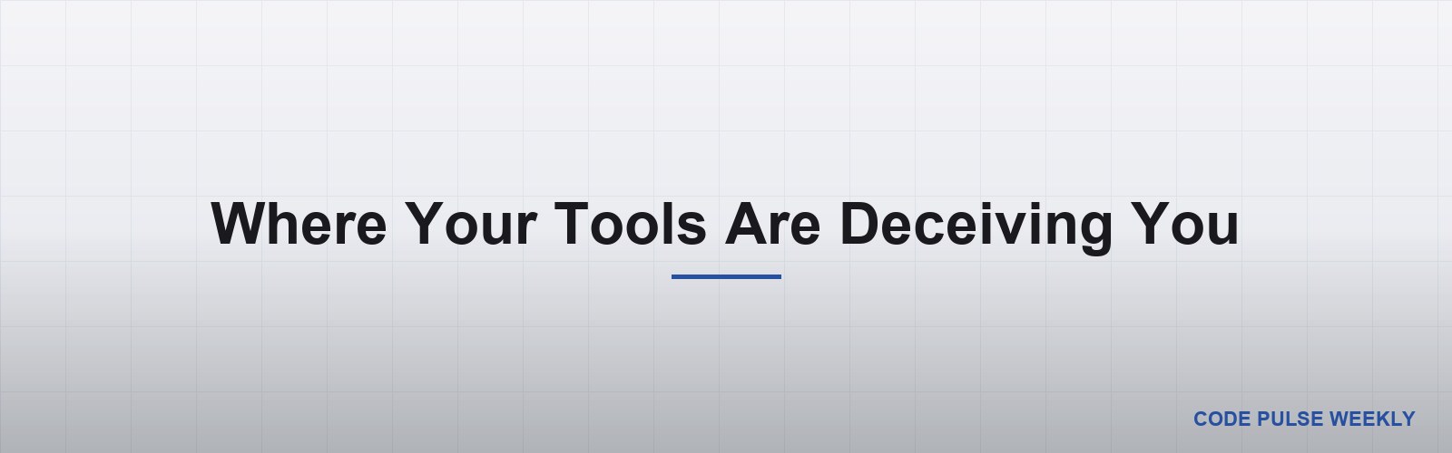 Where Your Tools Are Deceiving You