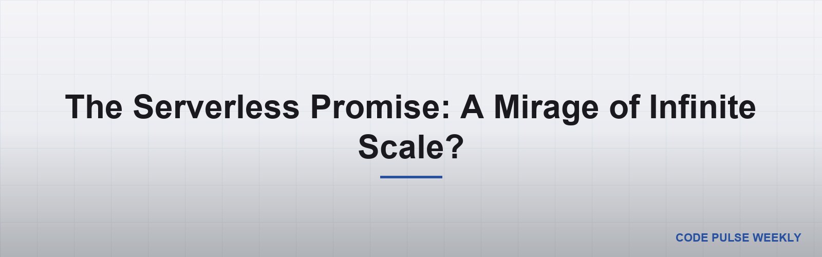 The Serverless Promise: A Mirage of Infinite Scale?
