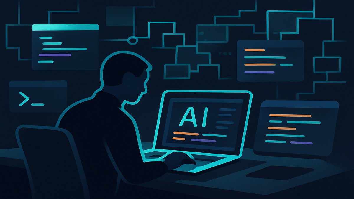 GitHub Reveals AI-Generated Code Now Makes Up Majority of Commits — illustration